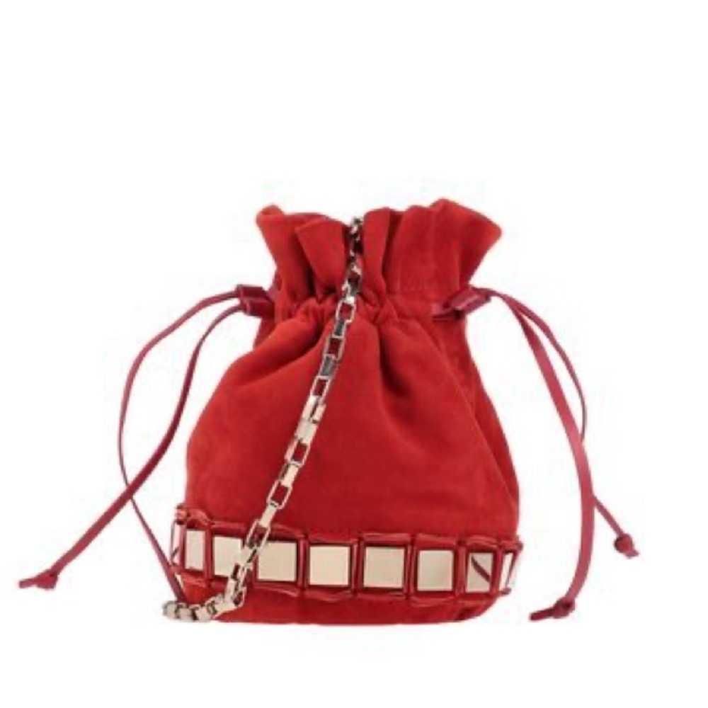 Tomasini red pouch bag